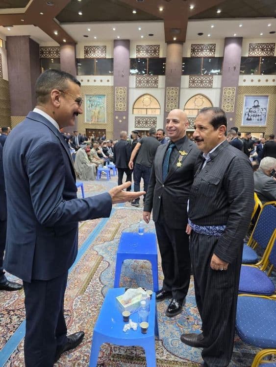 The head of the Zoroastrian representation in Baghdad offers condolences to the head of the National Security Apparatus on the death of his mother