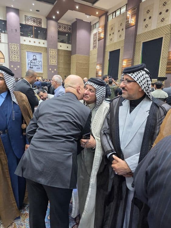 The head of the Zoroastrian representation in Baghdad offers condolences to the head of the National Security Apparatus on the death of his mother