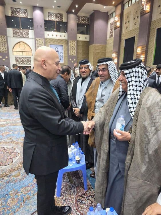 The head of the Zoroastrian representation in Baghdad offers condolences to the head of the National Security Apparatus on the death of his mother