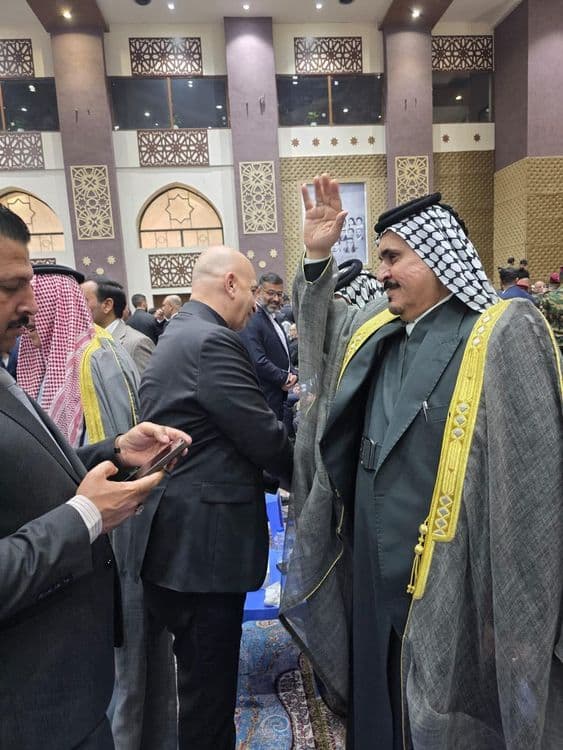 The head of the Zoroastrian representation in Baghdad offers condolences to the head of the National Security Apparatus on the death of his mother
