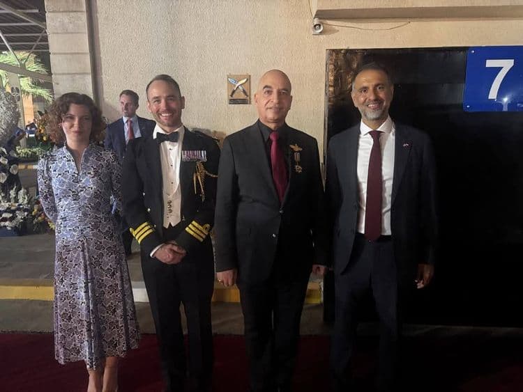 Dr. Haider Asfūr attends the official celebration of the birthday of the King of Great Britain