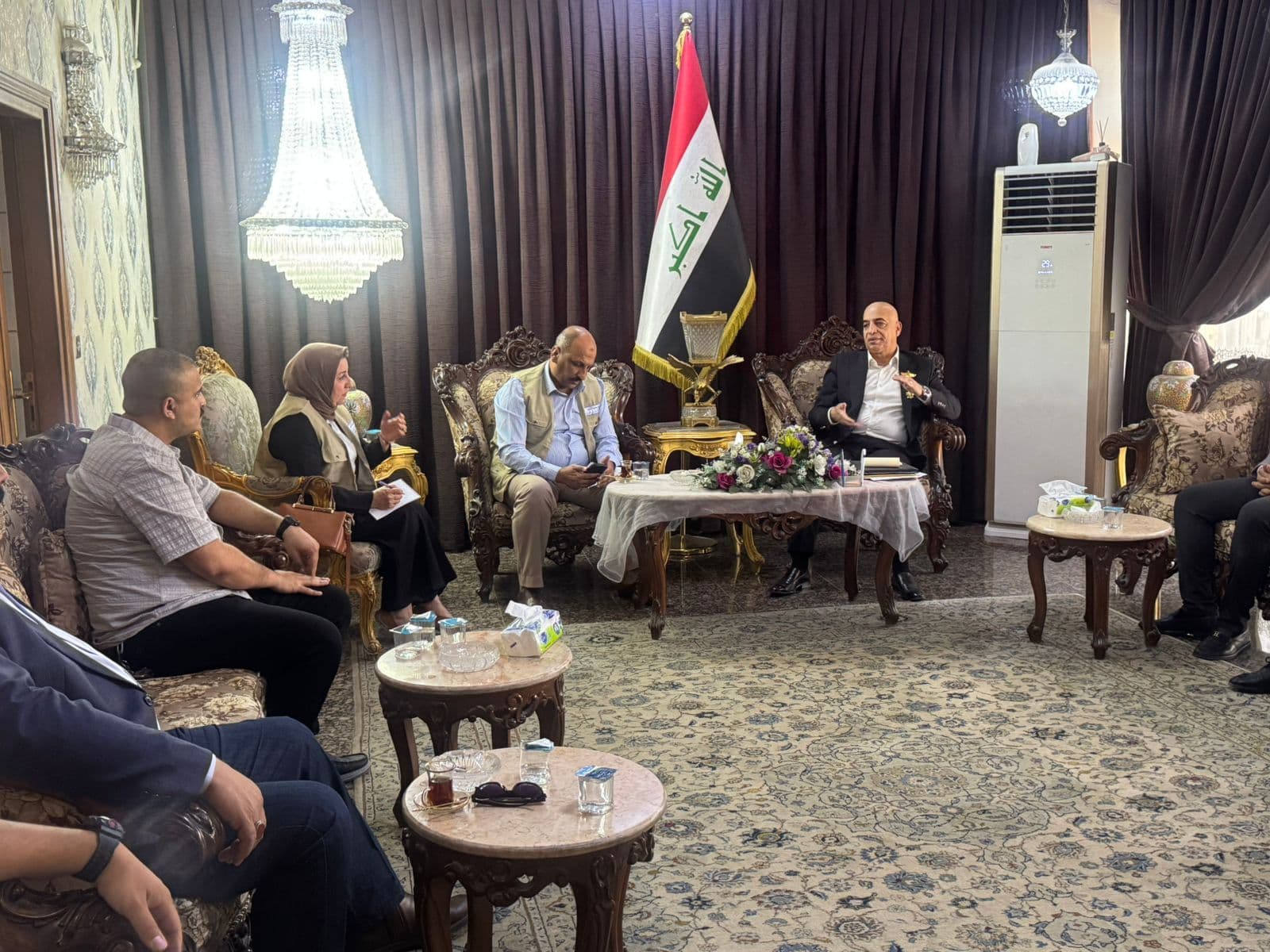 The Human Rights Commission visits the Zoroastrian representation in Baghdad