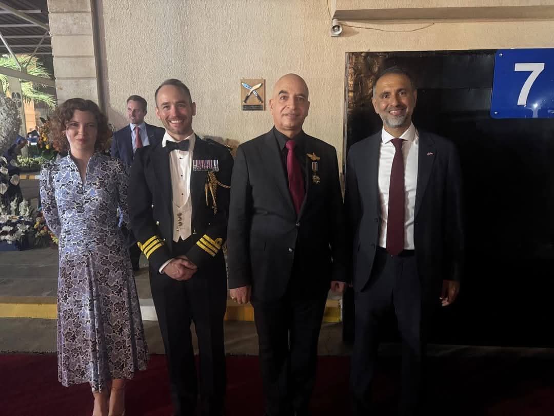 Dr. Haider Asfūr attends the official celebration of the birthday of the King of Great Britain