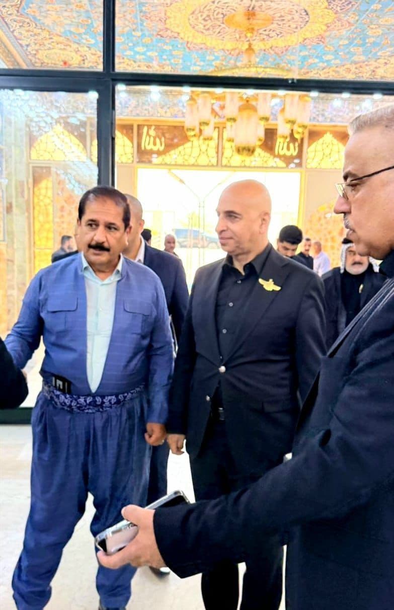لدكتور حيدر عصفور يشارك في مجلس عزاء شقيق اللواء الحقوقي سلمان الحسناوي في كربلاء المقدسة