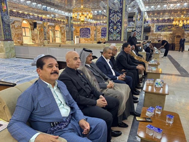 Dr. Haider Asfoor participates in the condolence council for the brother of Brigadier General S Salman Al-Hassanawi in Karbala