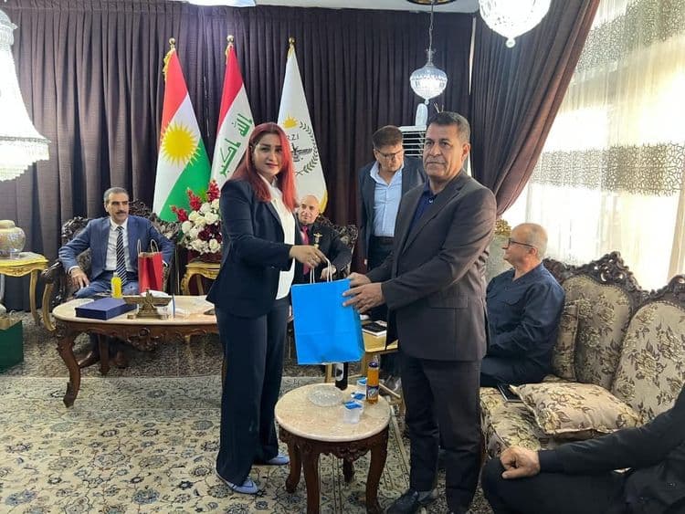 وفد من الفرع الخامس للحزب الديمقراطي الكوردستاني في ضيافة ممثلية الديانة الزرادشتية ببغداد