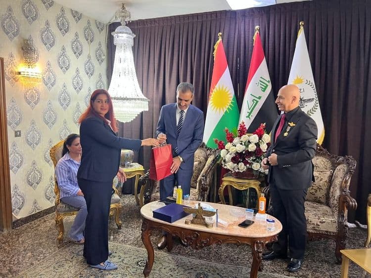 وفد من الفرع الخامس للحزب الديمقراطي الكوردستاني في ضيافة ممثلية الديانة الزرادشتية ببغداد