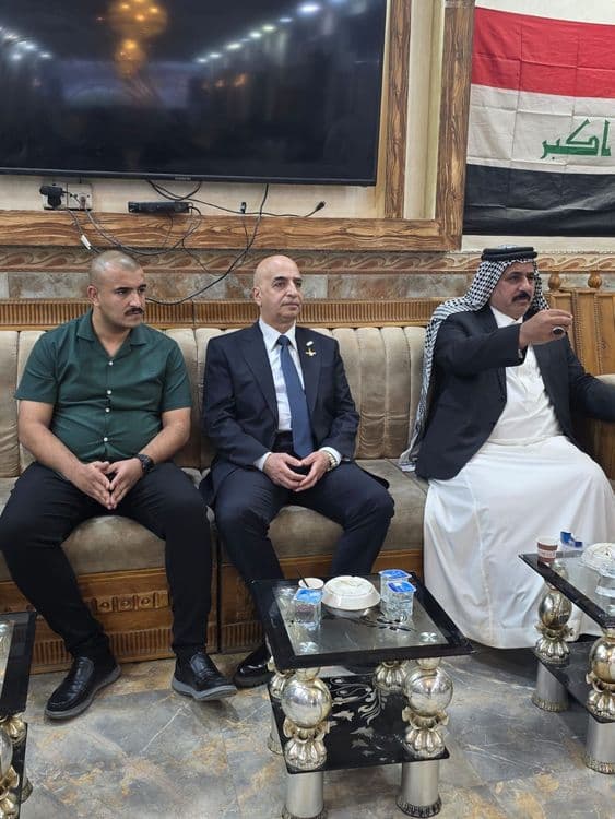 الدكتور حيدر عصفور يزور مضيف قبيلة البوعامر في بغداد