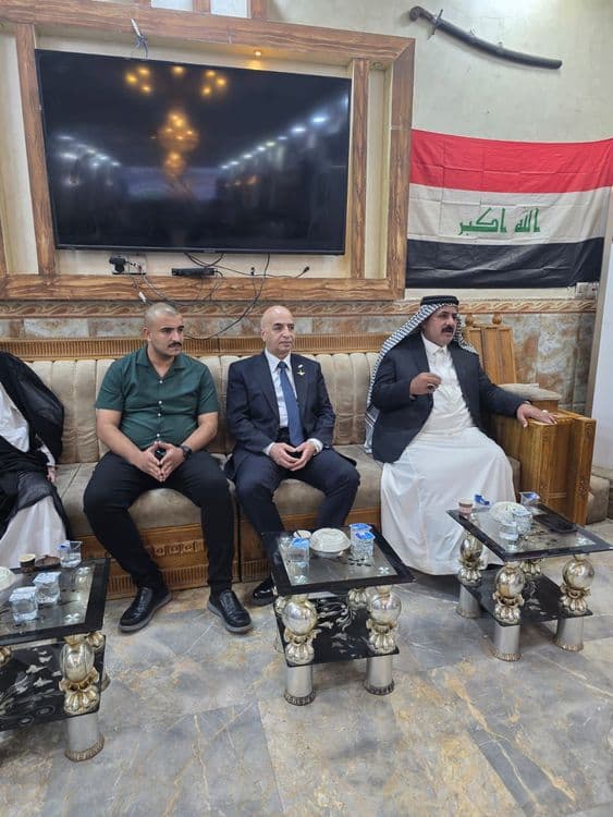 الدكتور حيدر عصفور يزور مضيف قبيلة البوعامر في بغداد