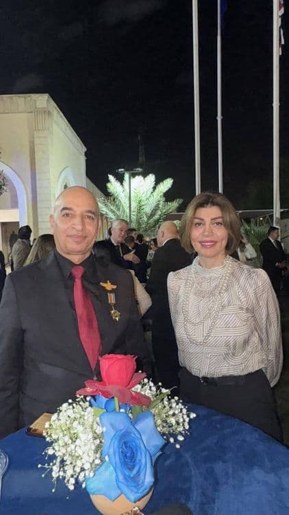 Dr. Haider Asfūr attends the official celebration of the birthday of the King of Great Britain