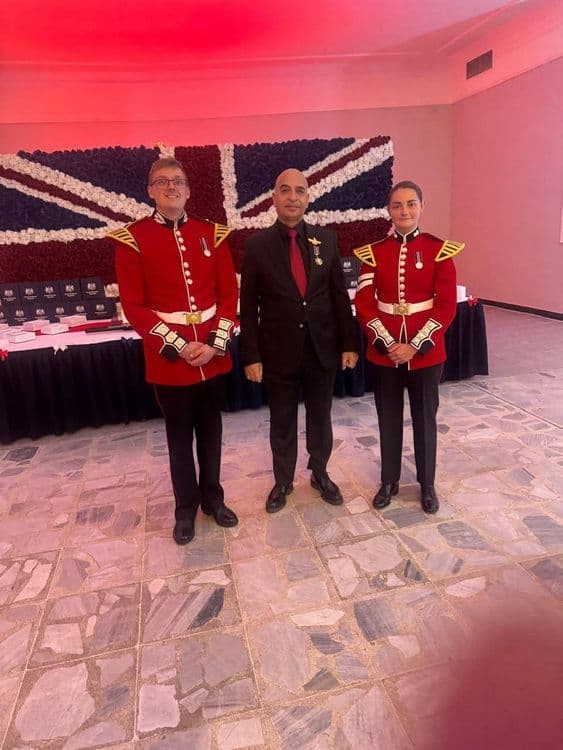 Dr. Haider Asfūr attends the official celebration of the birthday of the King of Great Britain