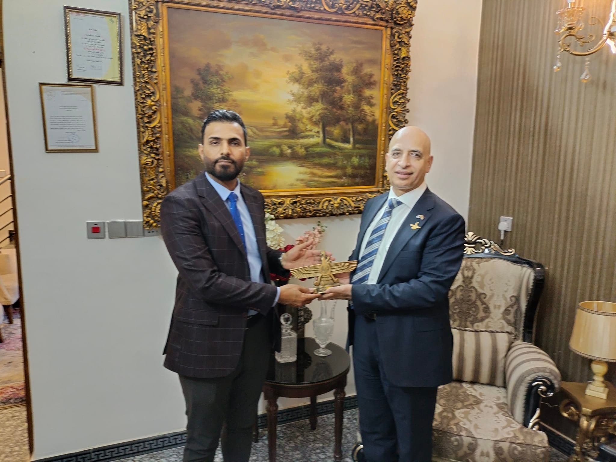 Dr. Husain's visit to the Zoroastrian Representation
