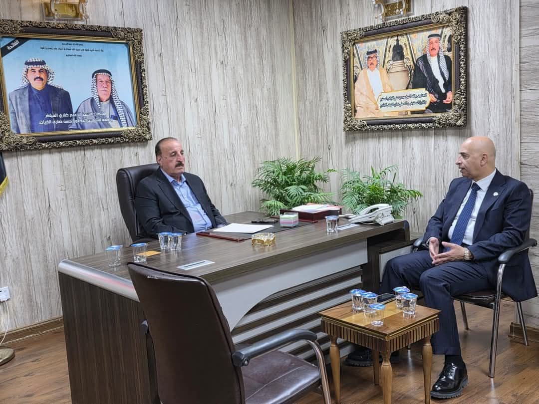 "Deputy Ali Dhari Al-Fayyad Receives Dr. Haider Asfour to Discuss Legal Issues and Diversity in Iraq"