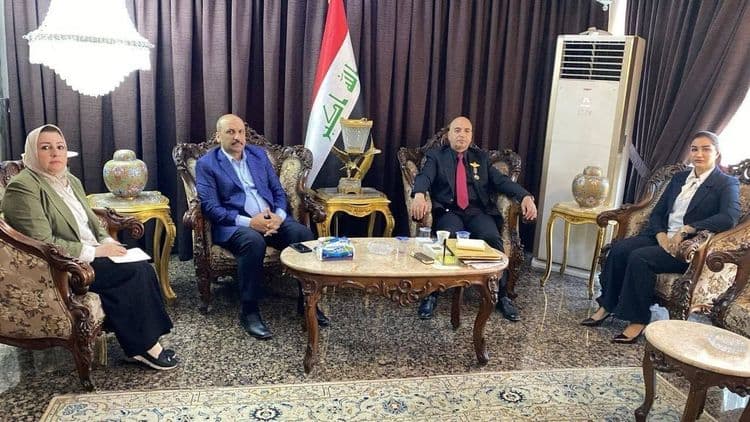 The Zoroastrian Representative Office in Baghdad Receives the Minority Affairs Officer at the Human Rights Commission