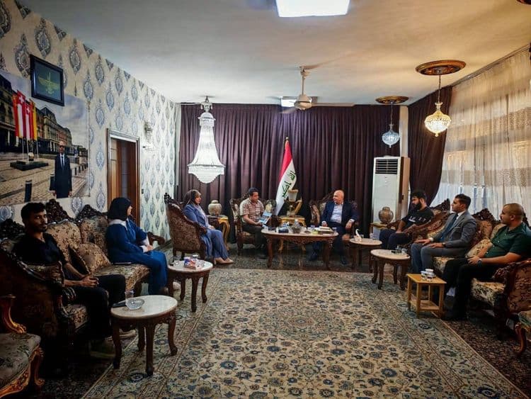 The Zoroastrian Representative Office in Baghdad seeks cultural and knowledge cooperation with a delegation from the Ministry of Youth and Sports and the "Idrak" team